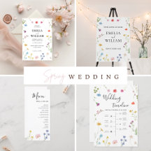 Romantic Botanical Wildflower Wedding