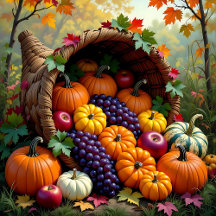 Autumn Blessings Cornucopia 