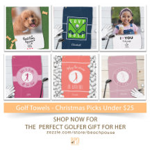Golf Towels for Her – Christmas Picks Under $25