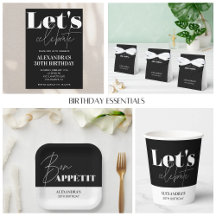 🎉Elegant Black and White Birthday Collection 🖤 2