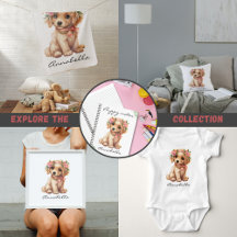 Golden Retriever Puppy Nursery decoration