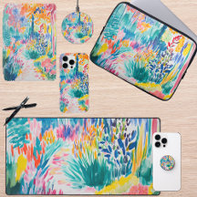 Boho Abstract Wildflower Garden Tech Accessories