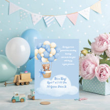 Psalm 21:6 Boy Baby Shower Invitations