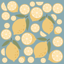 Yellow Lemon Seamless Pattern