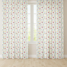 Blue Purple Red Wildflower Pattern Home Decor