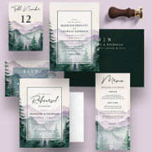 Misty Mountain Forest Wedding Collection