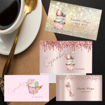 Elegant Cupcake,Sweets Business Cards