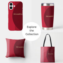 Personalized Red burgundy Stripe gift ideas