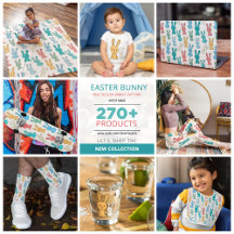 Easter Bunny   Multicolor Rabbit Pattern