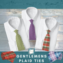 GENTLEMEN'S PLAID TIES