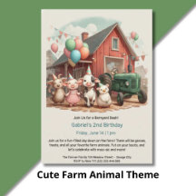 Cute Farm Animal Theme