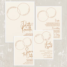 Wedding Rings Minimalist Wedding Stationery 