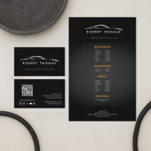 Auto Detailing, Auto Repair Car Silhouette Logo