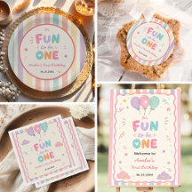 Fun to be One Birthday Colorful