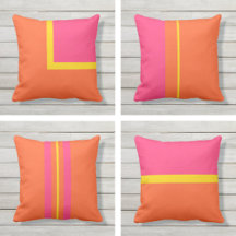 Pink and Orange Outdoor Pillows