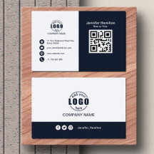 Business Card Custom with QR Code