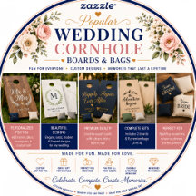 Popular Wedding Cornhole Boards & Bags
