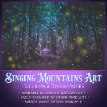 Enchanted Forest Decoupage Paper