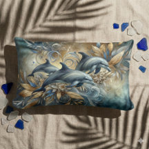 Golden Waves & Dolphins Dreamscape