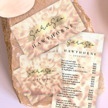 Opal Stone Business Bronzed Rose Gold Holographic