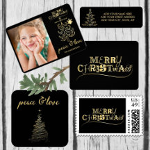 Black and Gold Merry Christmas