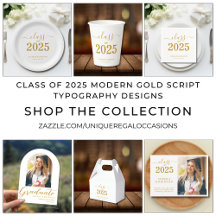 Class of 2025 Simple Modern Gold Script Collection