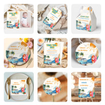 Retro Surf Birthday Party 12