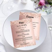 Birthday party menus and programs