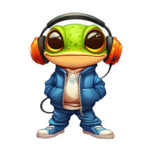 Chillin' Frog Sticker Collection