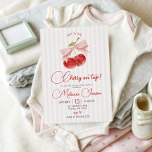 Cherry on Top Baby Shower Collection