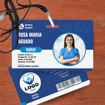 Sleek & Secure: Corporate Barcode ID Badge