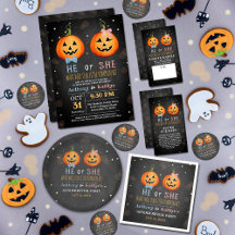 Halloween Pumpkin Gender Reveal Party