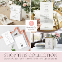 Minimalist Wedding Botanical Classic Script