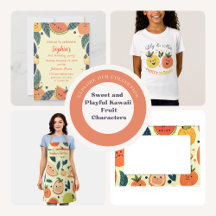 Sweet and Playful Kawaii Fruit Characters