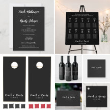 Just Love - Black & White Modern Simple Minimalist