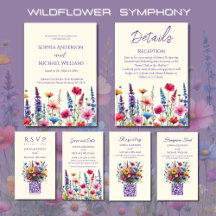 Colorful Wildflower Symphony Wedding Collection