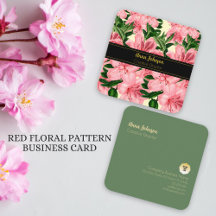 Floral Theme Business Card