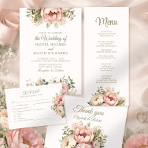 Blush & Peach Peony Wedding Collection