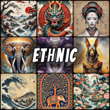 Ethnic subjects for Decoupage