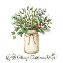 Cozy Cottage Christmas Days Mason Jar Holiday 