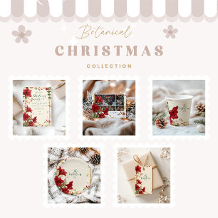 Convite Red Amaryllis Natal Russo