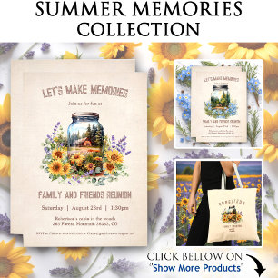 Convite Moderno à Floresta de Reunião Familiar