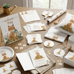 Adesivo Redondo Filha da Família Fox da Mãe e da Criança