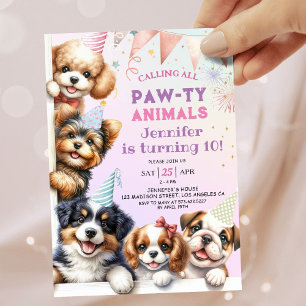 Raparigas Cuppy DEIXA Pawty 10º Convite de Anivers
