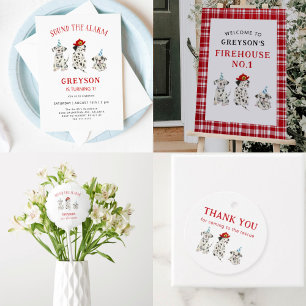 Convite Soe a Festa de aniversário do Alarm Firefighter