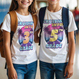 Camiseta Cruisin’ de Volta para a Escola Menina da 3ª Série