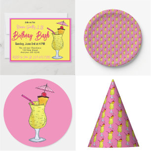 Papel De Seda Pina Piña Colada Puerto Rican Pineapple Cocktail