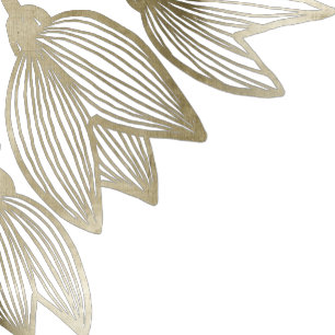 Convite Dourado Tulip Blossoms   Casamento