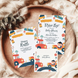 Cartão De Informações Carros de veículos divertidos Livros de Chá de fra