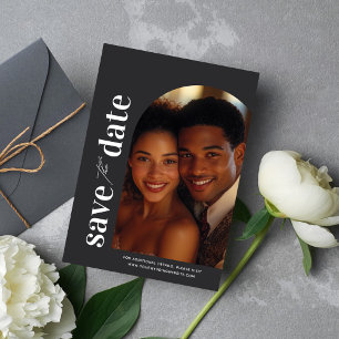 Convite Foto do Arch Moderno do Spruce Limitado Salva a Da